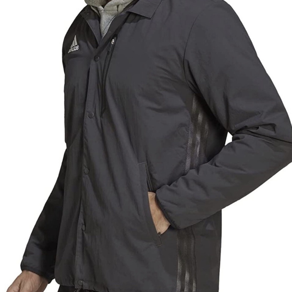 ADIDAS MLS ANTHEM MENS JACKET dark gray Size XL New